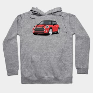 Car sport  mini retro red Hoodie